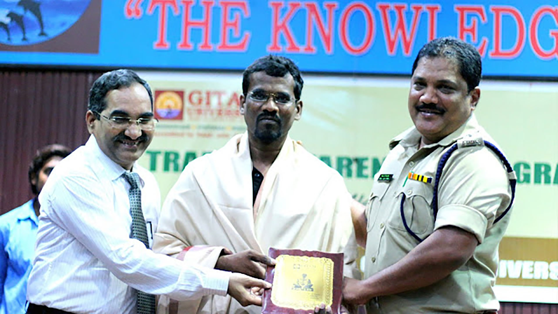 Felicitated for conducting Road Safety classes for 10,000 students