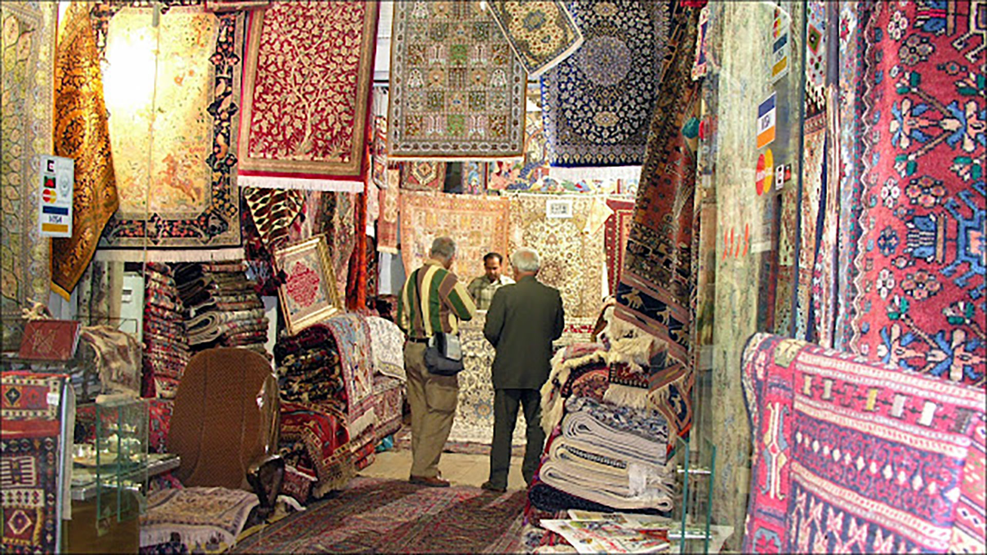 Beautiful and expensive Persian carpets.