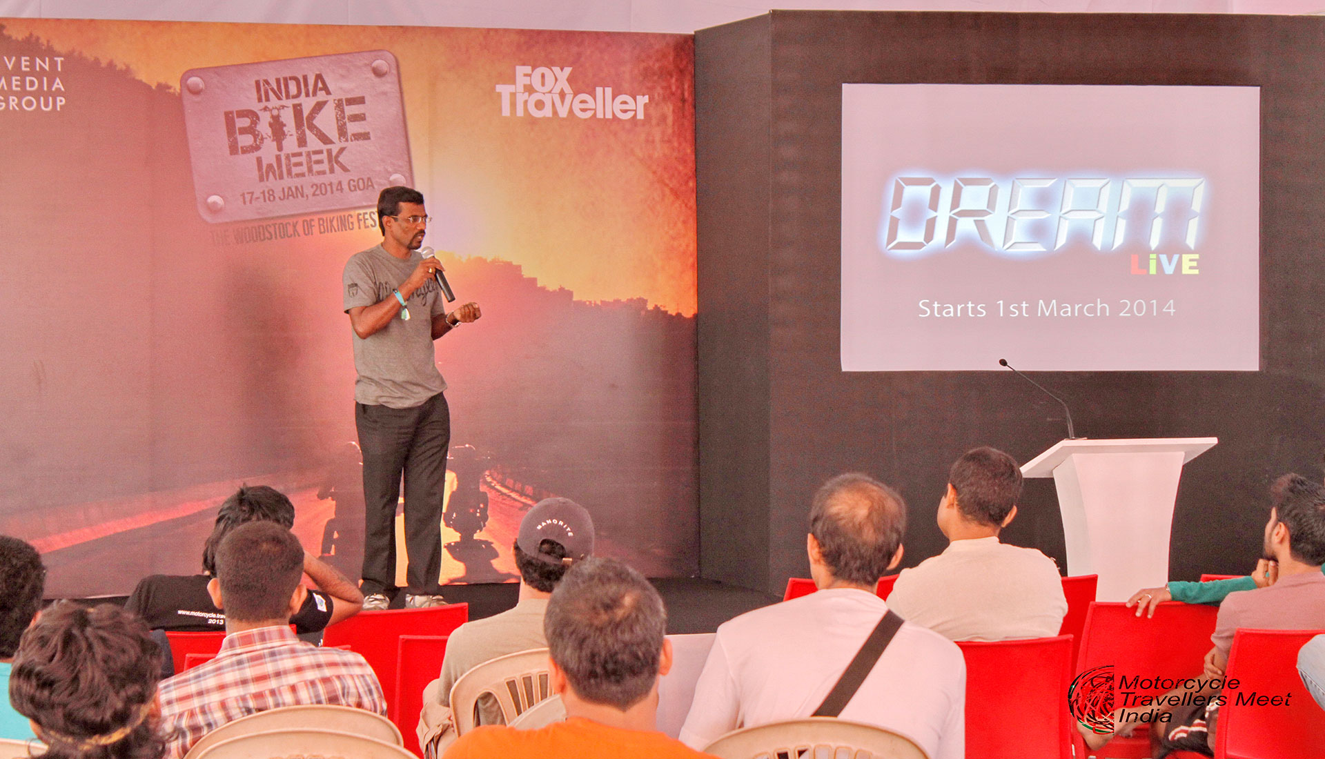 Bharadwaj presenting dream live.