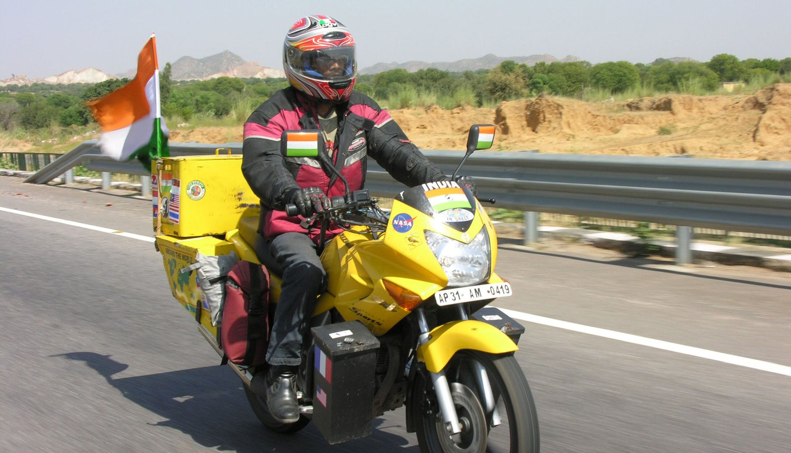 Alone Around The World on Motorcycle